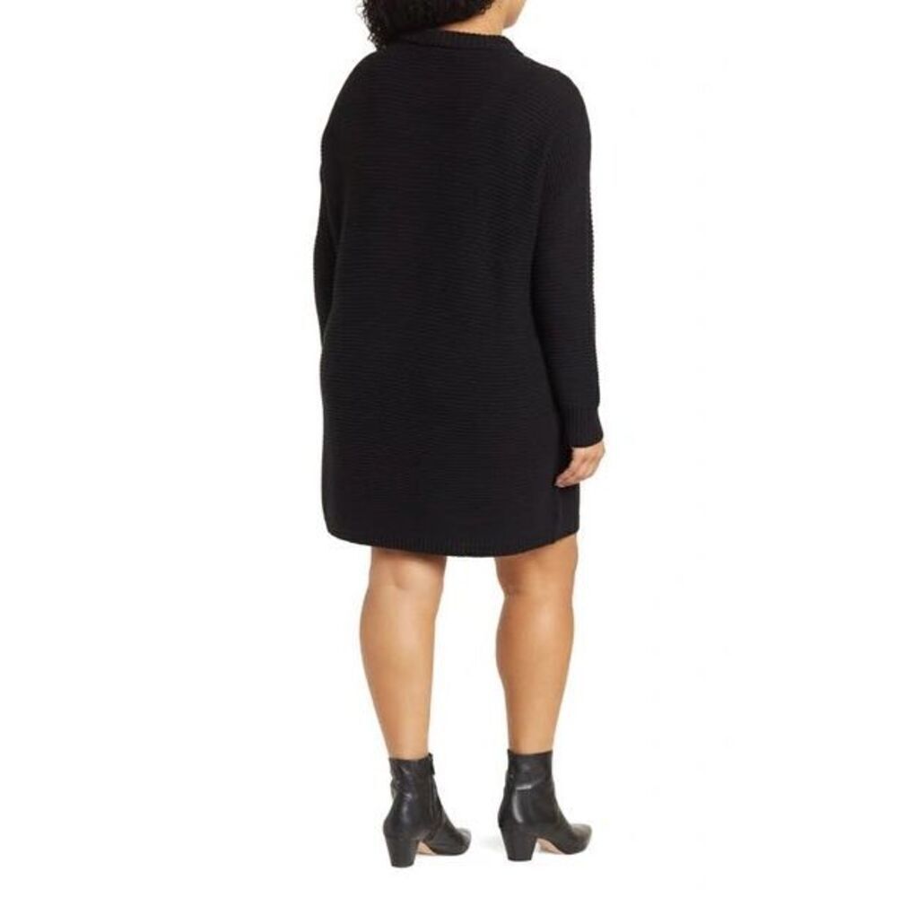 ✨MElROSE & MARKET MOCK NECK MINI SWEATER SZ SMALL DRESS IN BLACK✨ - Picture 2 of 6